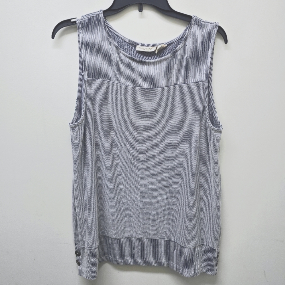 CHRISTIAN SIRIANO Striped Sleeveless Top - Size L